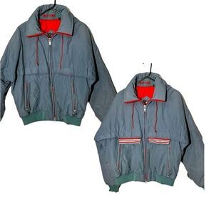 Vintage Mighty Mac Ski Jacket Coat Norsac Goose Down Out O’Gloucester Gray Large